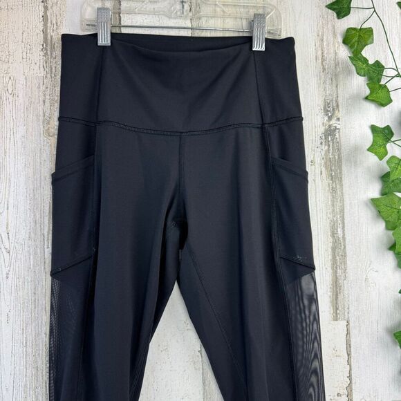 Lululemon mesh black leggings size 8 - Picture 2 of 8